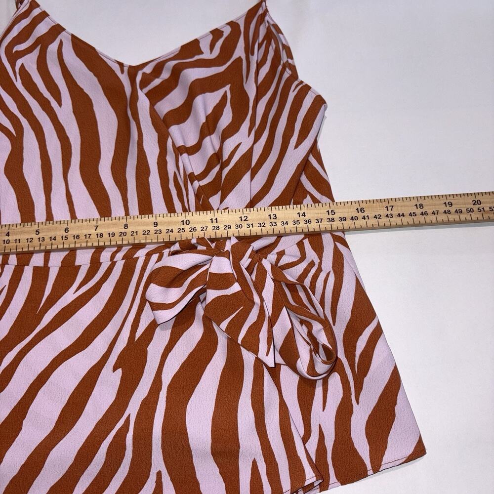 Women's Naked Zebra Lightweight Animal‎ Print Tank Top - Picture 6 of 6